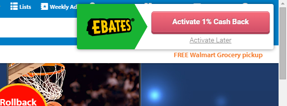 Ebates Walmart Activate Cash Back - TaughtToProfit.com