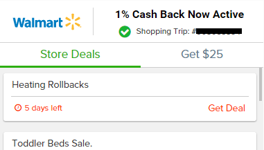 Now Earning Cash Back At Walmart.com