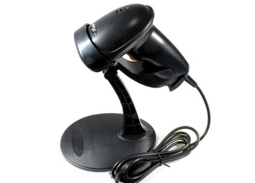 Business Essentials – Barcode Scanner USB Automatic Barcode Scanner Scanning Barcode Bar-code Reader with Hands Free Adjustable Stand