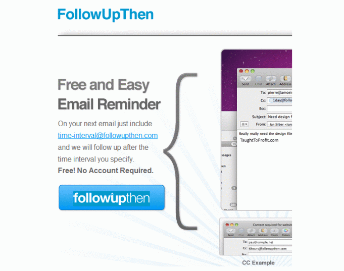 Time Management – FollowUpThen Email Reminder Service FollowUpThen - Reminder Email Service - TaughtToProfit.com