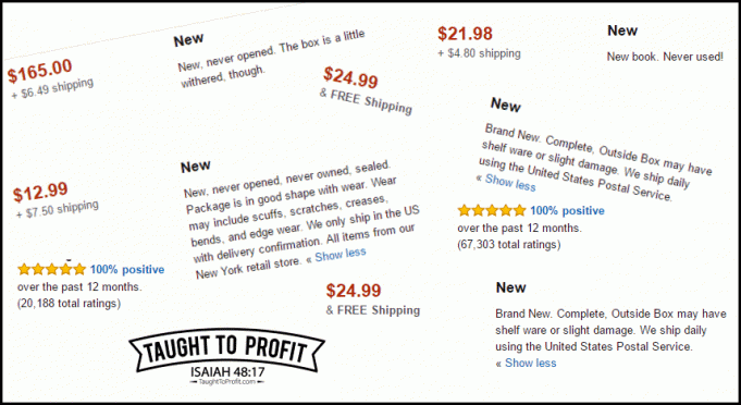 Amazon Item Descriptions Revealing The Item Is Not The Condition Listed Poor Amazon Seller Descriptions - TaughtToProfit.com