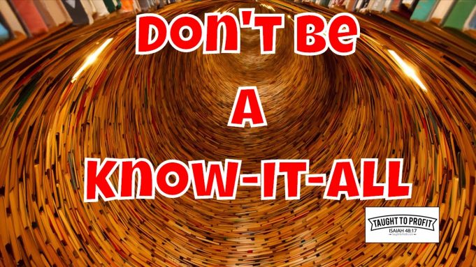 Thinking You Know Enough Is A Major Cause Of Failure, Suffering, And Poverty
