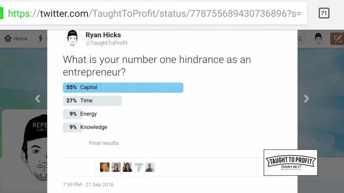 2016 Poll – What Are Your Biggest Hindrances As An Entrepreneur? Plus, Quick Tip For Raising Capital!