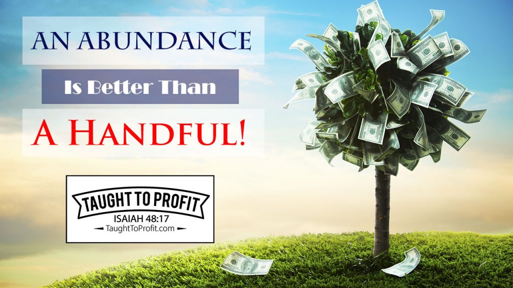 An Abundance Is Better Than A Handful! Defeat Lack By Doing Things The Way The Rich Do!