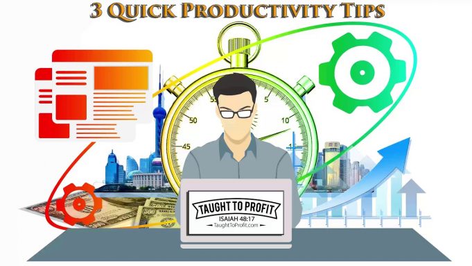 3 Quick Tips To Dramatically Increase Your Productivity! Stop Feeling Like You Are Not Getting Much Done!
