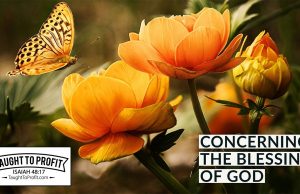 Concerning The Blessing Of God