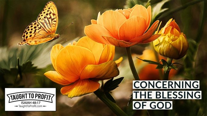 Concerning The Blessing Of God