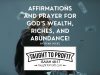 Affirmations And Prayer For God’s Wealth, Riches, And Abundance!