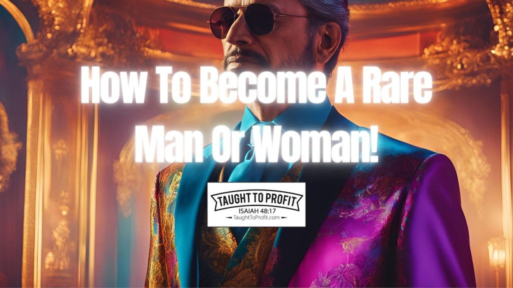 How To Become A Rare Man Or Woman!