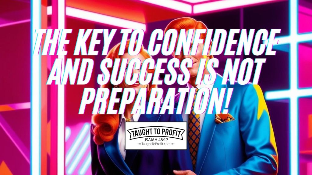 The Key To Confidence And Success Is Not Preparation!