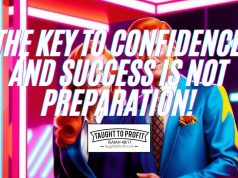 The Key To Confidence And Success Is Not Preparation!