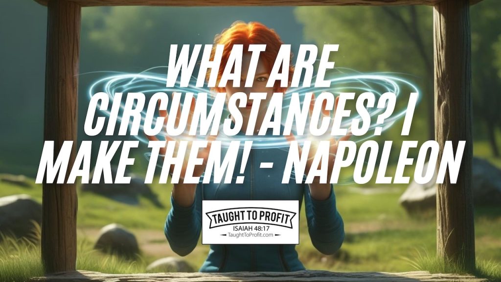 What Are Circumstances? I Make Them! - Napoleon Bonaparte