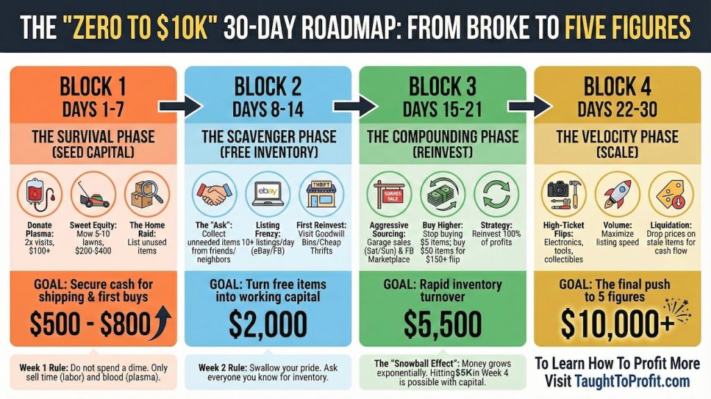 If I Lost It All Today, Here’s How I Would Make $10k in 30 Days!